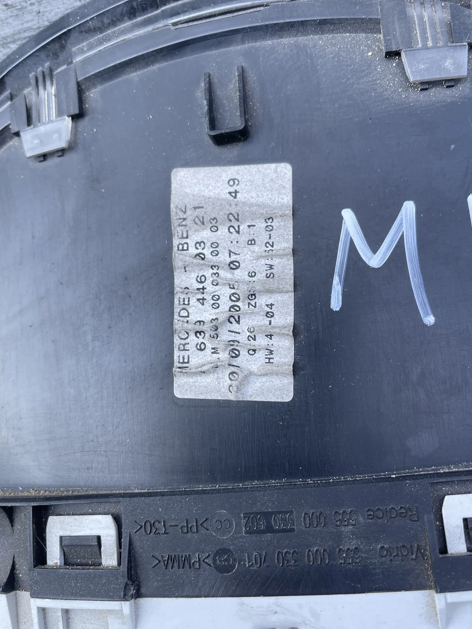 Приладна панель Mercedes Vito 639 2003-2010 Мерседес Віто 639 6394460321 - фото 3