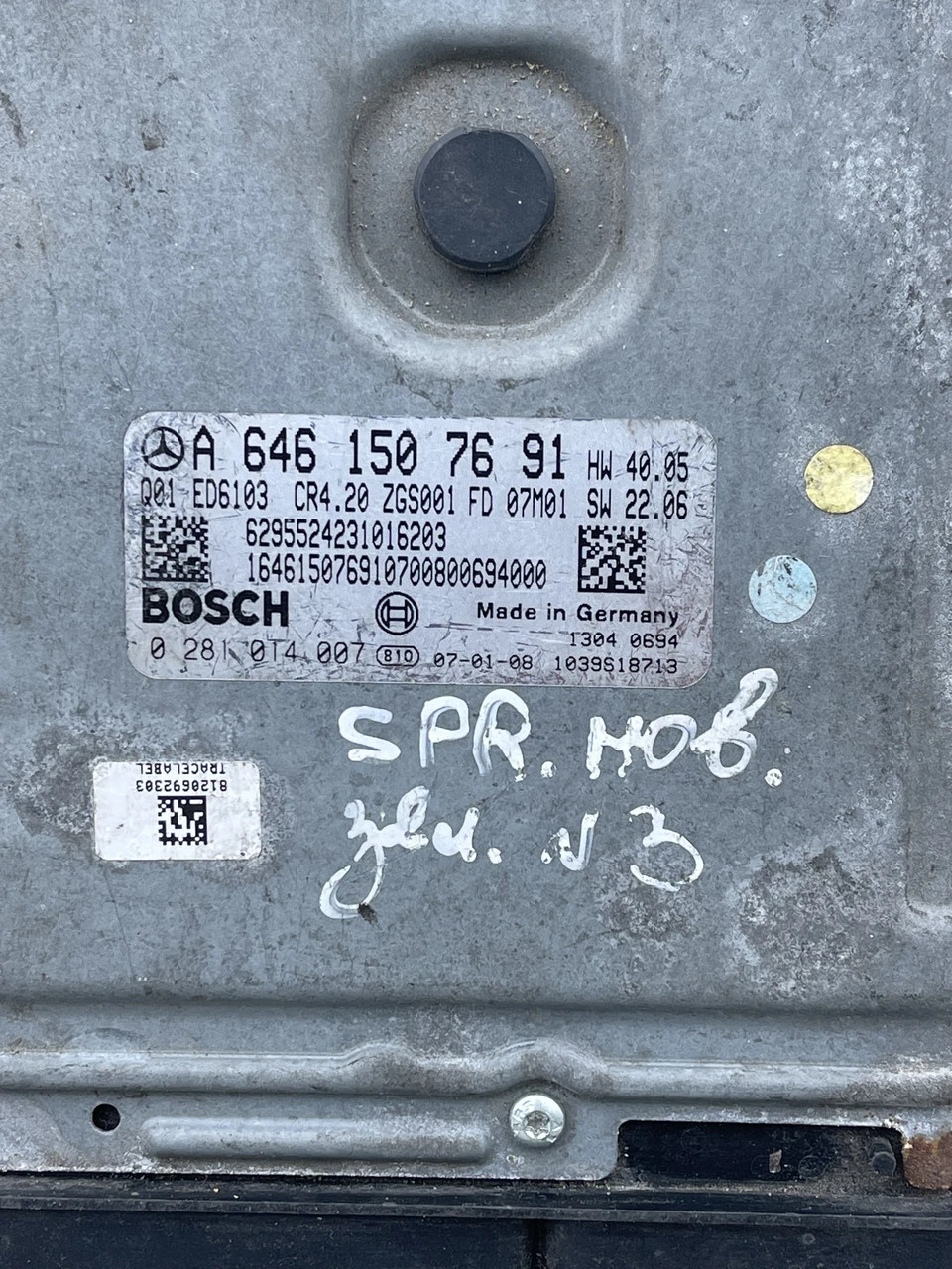 Блок керування двигуном Mercedes Sprinter 2.2 cdi W906 Мерседес Спринтер A6461507691 - фото 3