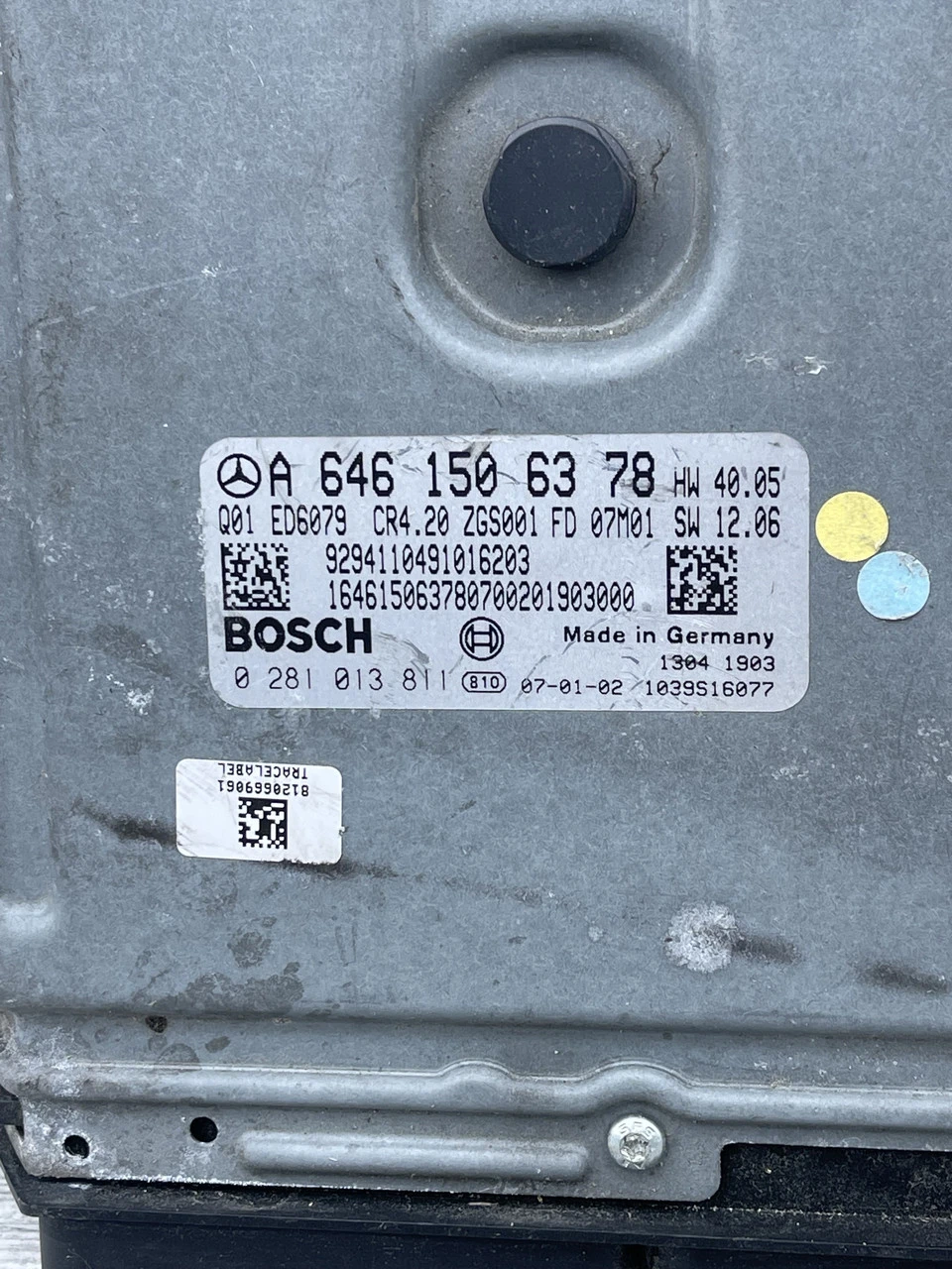 Блок керування двигуном Mercedes Sprinter 2.2 cdi W906 2006-2014 Мерседес Спринтер 906 A6461506378 - фото 3