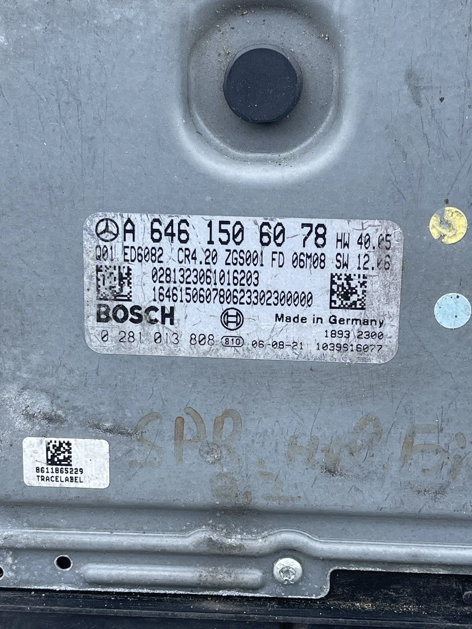 Блок керування двигуном Mercedes Sprinter 2.2 cdi W906 Мерседес Спринтер A6461506078 - фото 3