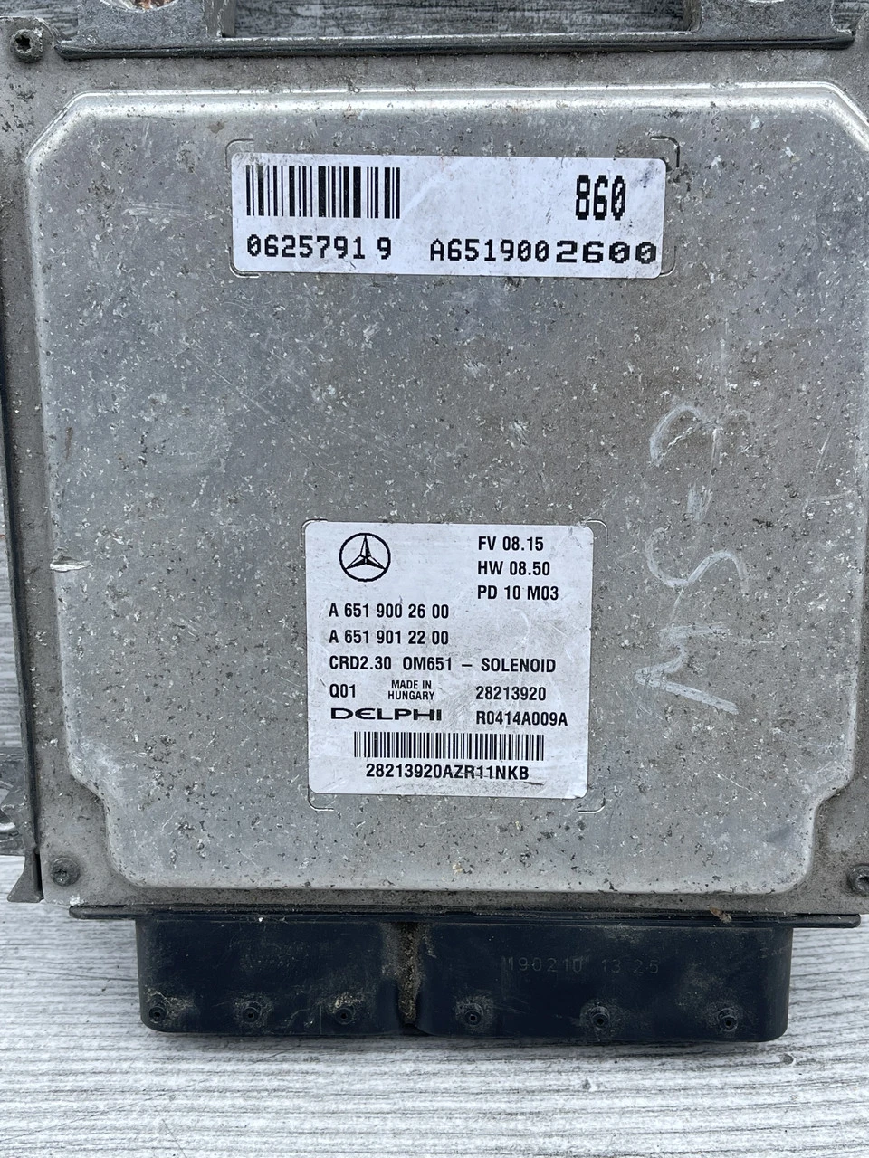 Блок керування двигуном Mercedes Sprinter W906 2006-2014 Мерседес Спринтер A6519002600 - фото 2