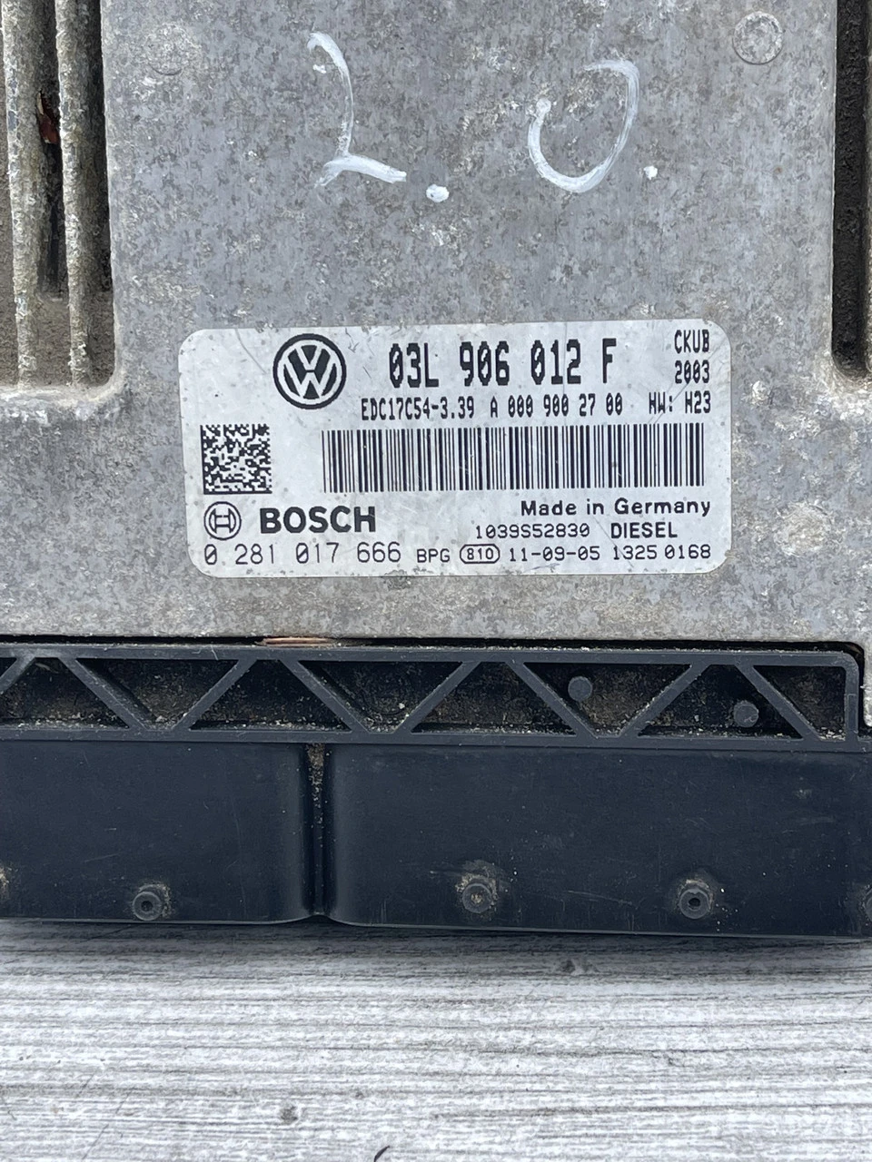 Блок керування двигуном Volkswagen Crafter Фольксваген Крафтер 03L906012F - фото 3