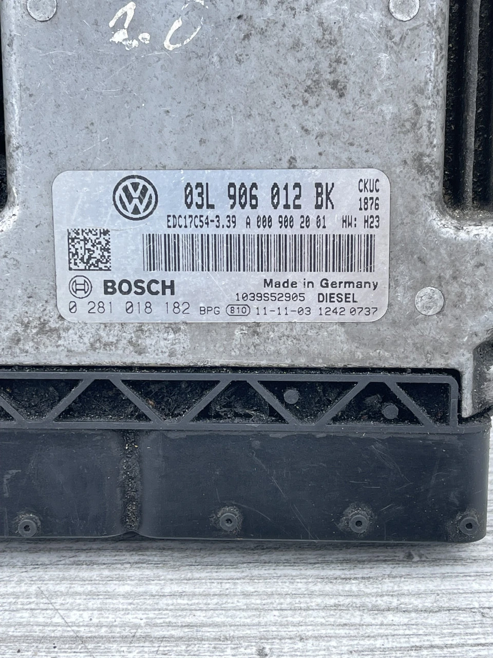 Блок керування двигуном Volkswagen Crafter Фольксваген Крафтер 03L906012BK - фото 3