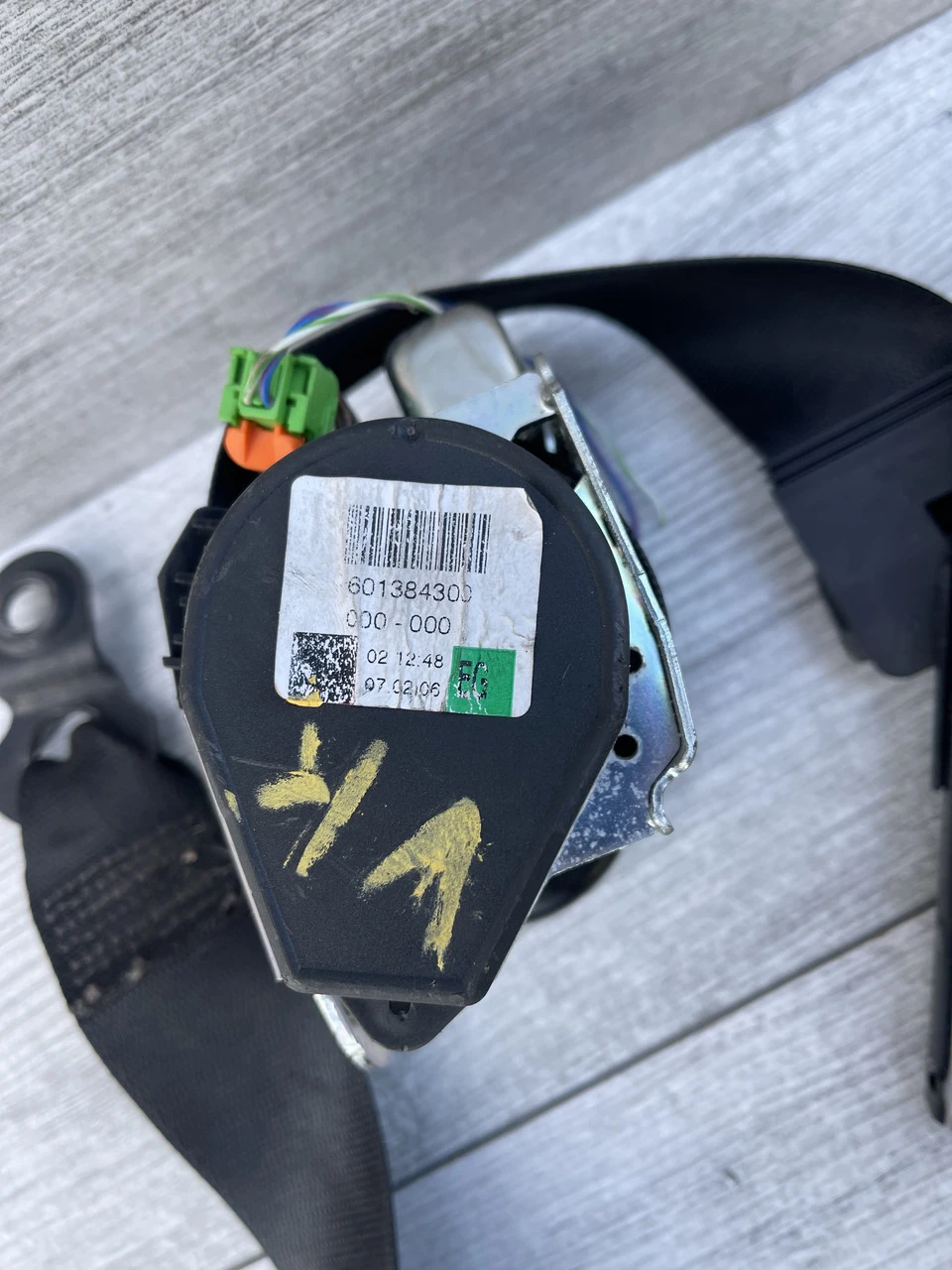 Ремінь безпеки передній правий/лівий Volkswagen Crafter Mercedes Sprinter 906 2006-2015г 601384300 - фото 2