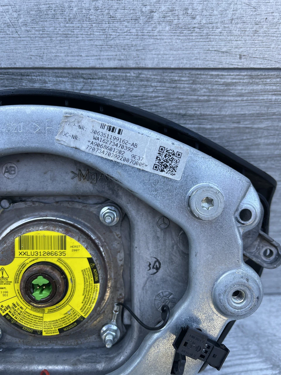 Подушка безпеки керма Airbag Mercedes Sprinter W906 Мерседес Спринтер 906 - фото 4