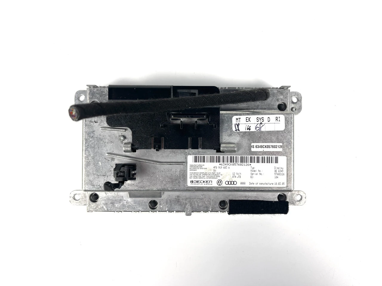 Екран мультимедіа Audi A6 C6 Audi A6 C6 4F0919603A - фото 2