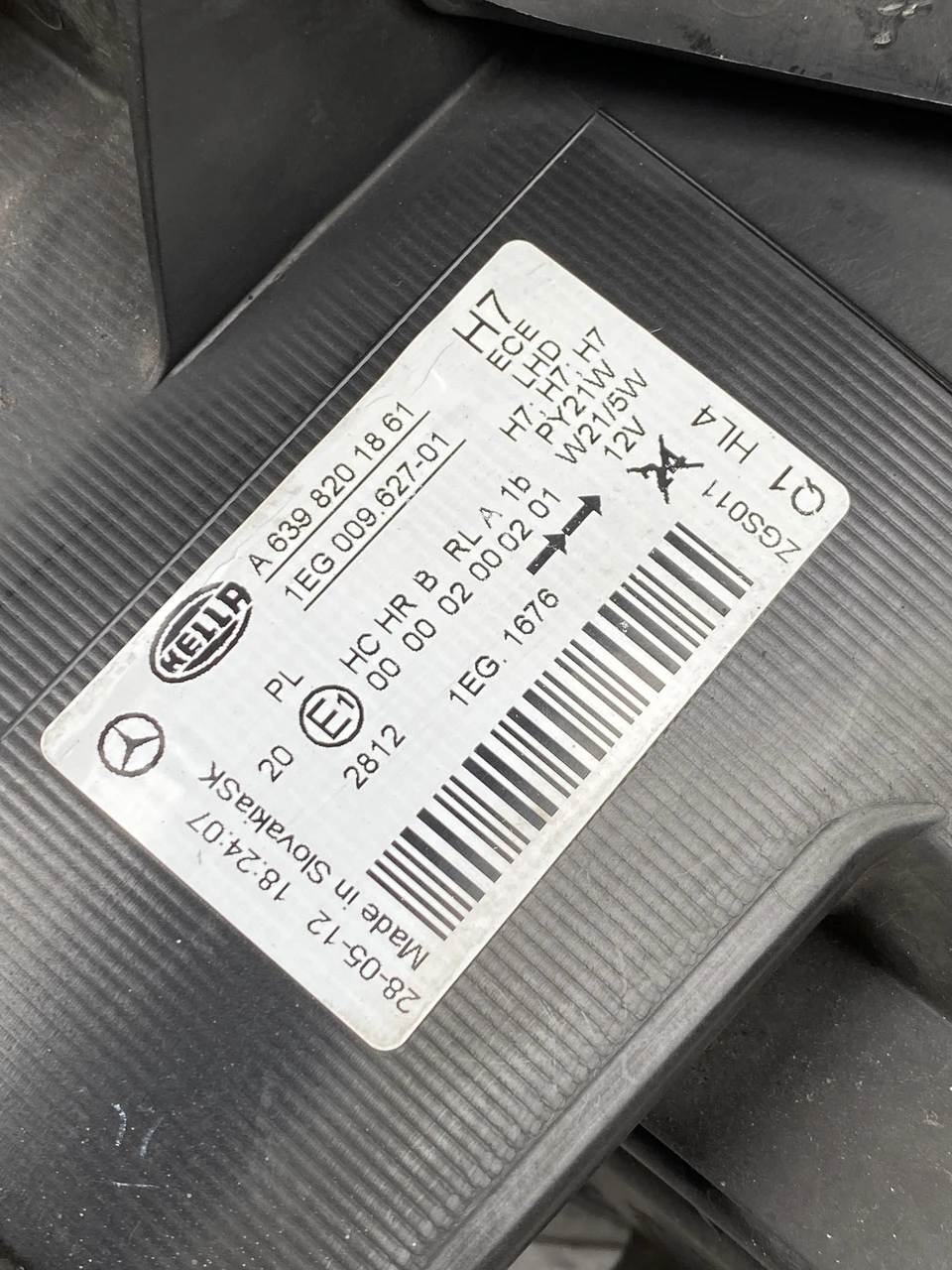 Фара ліва Mercedes Vito 639 (2010-2014) Мерседес Віто 639 A6398201861 - фото 2