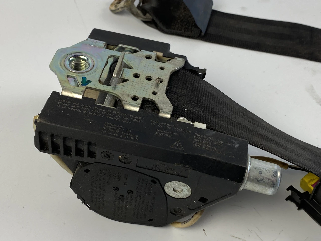 Ремінь безпеки передній правий VW T5 2003-2010 Фольксваген Т5 7H0857806F - фото 1