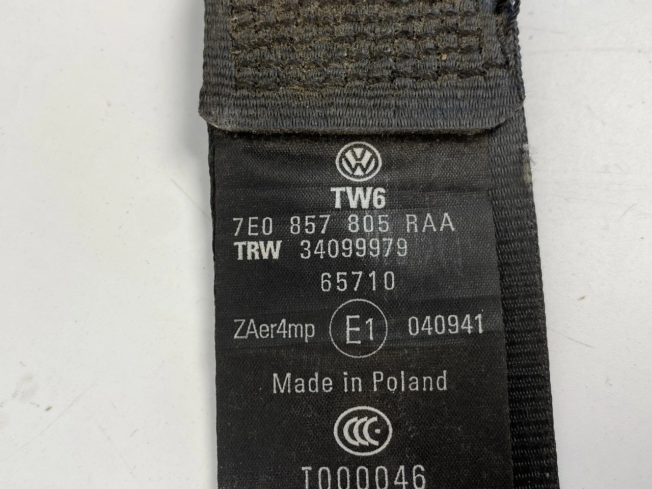 Ремінь безпеки передній лівий VW T5 GP 2010-2015 Фольксваген Т5 7E0857805 - фото 2