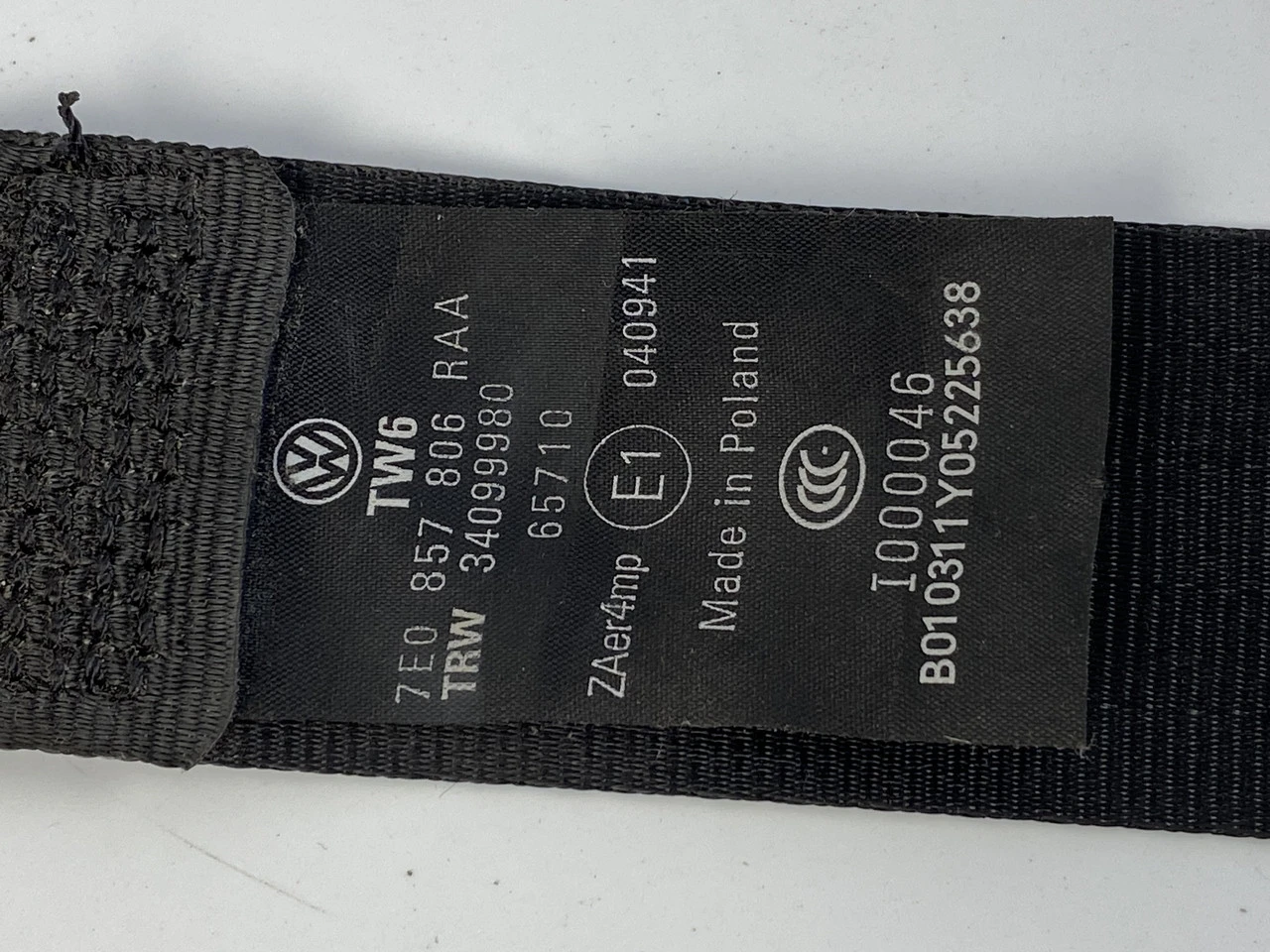 Ремінь безпеки передній правий VW T5 GP 2010-2015 Фольксваген Т5 7E0857806 - фото 2