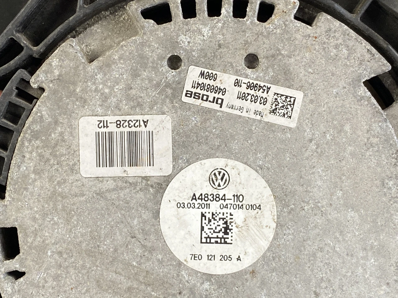 Дифузор вентилятор у зборі VW T5 GP 2010-2015 Фольксваген Т5 7E0121205A 7E0121207C - фото 2