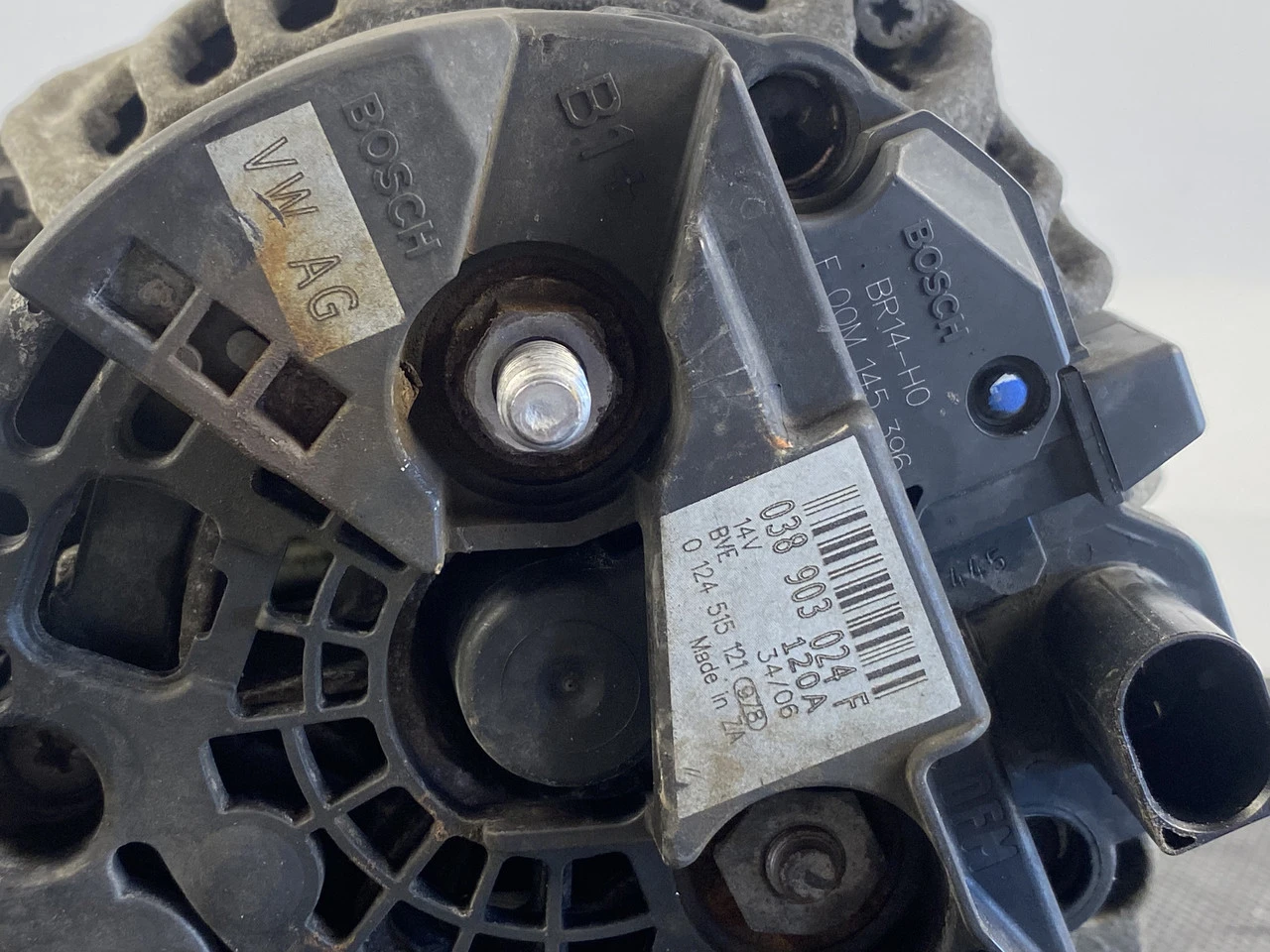 Генератор VW T5 1.9TDI 2003-2010 Фольксваген Т5 038903024F - фото 4