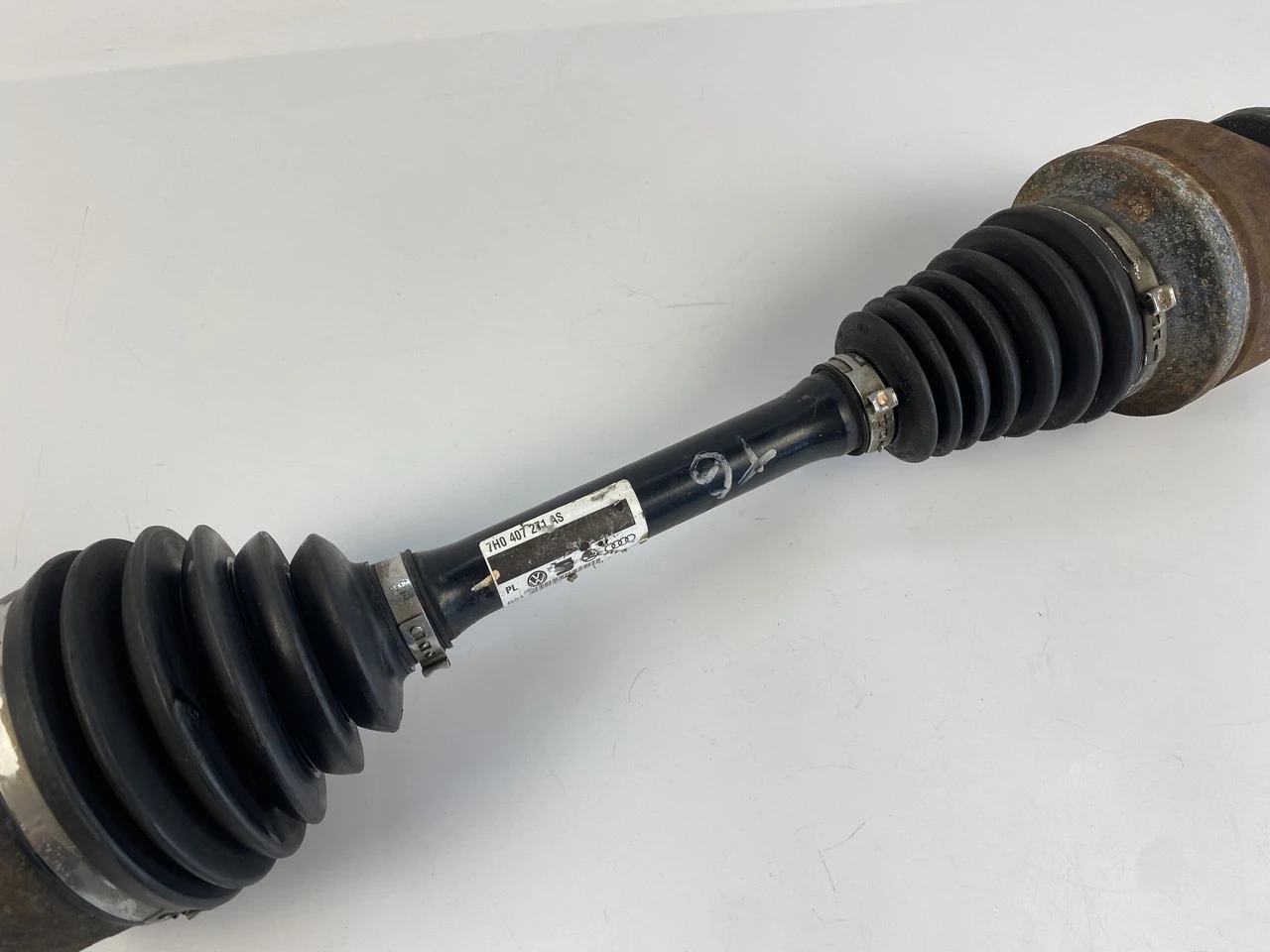 Напівось передня ліва VW T5 2.5TDI 2.0 2004-2015 Фольксваген Т5 7H0407271AS - фото 1