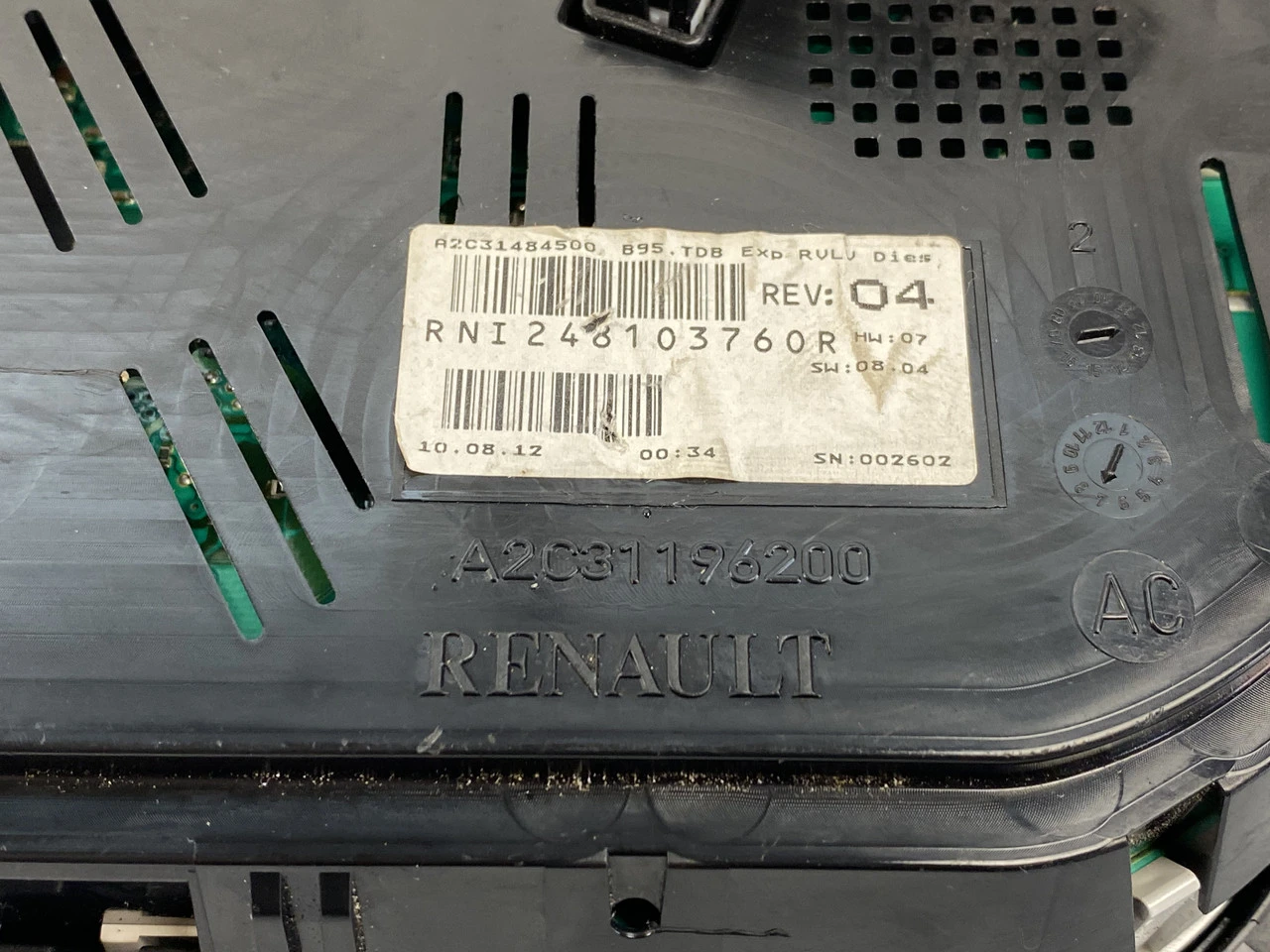 Панель приборов Renault Megane 3 1.5dCi Рено Меган 3 A2C31196200 248105260R - фото 2