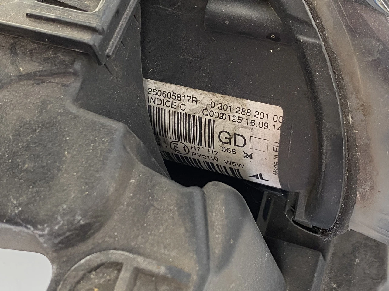 Фара ліва Renault Megane | оригінал 2012-2016 Рено Меган 3 260605817R - фото 2