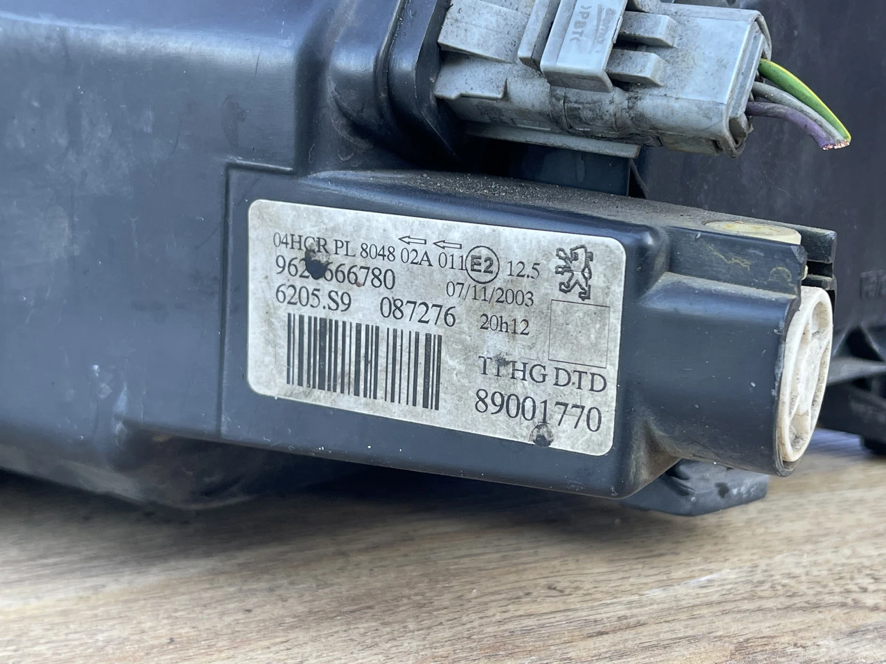 Фара права Peugeot 206 1998-2009 Пежо 206 9628666780 - фото 3