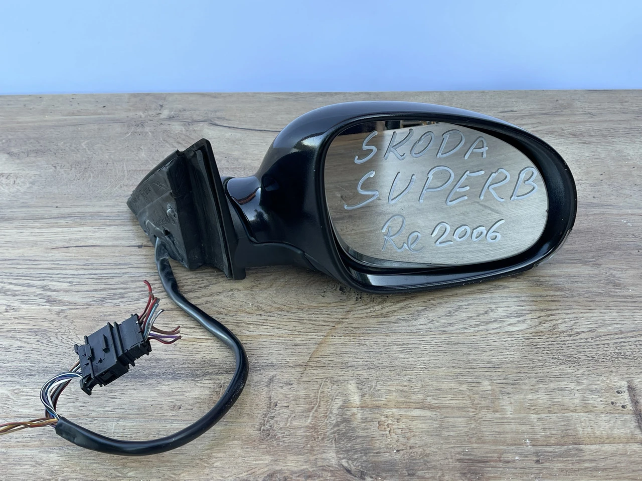 Зеркало правое с подсветкой Skoda Superb 11+4pin (06-08) зеркало Шопорно Б - фото 5