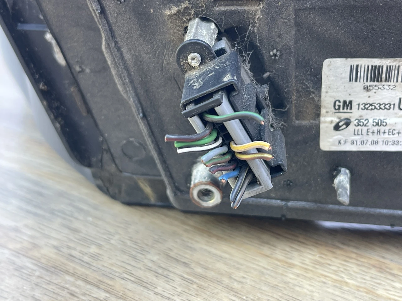 Дзеркало ліве Opel Vectra C 12пін 2002-2005 зеркало левое Опель Вектра С дорестайл 13253331 - фото 5